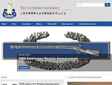 Tablet Screenshot of 31stinfantry.org